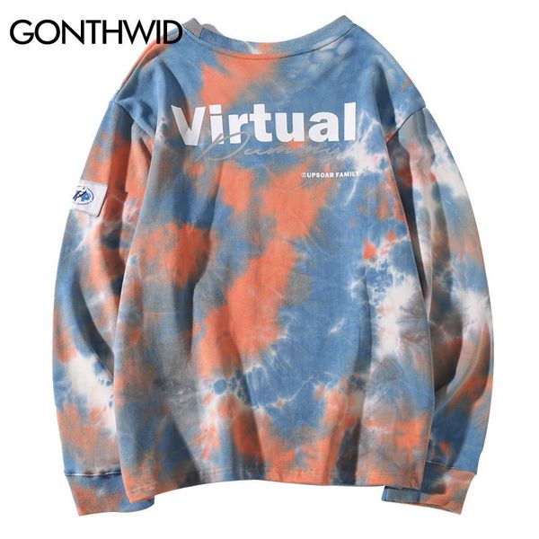 gonthwid casual loose tie dye pullover hoodies sweatshirts mens hip hop hipster punk rock streetwear hoodie fashion jumper lj201027, Black
gonthwid casual loose tie dye pullover hoodies sweatshirts mens hip hop hipster punk rock streetwear hoodie fashion jumper lj201027, Black