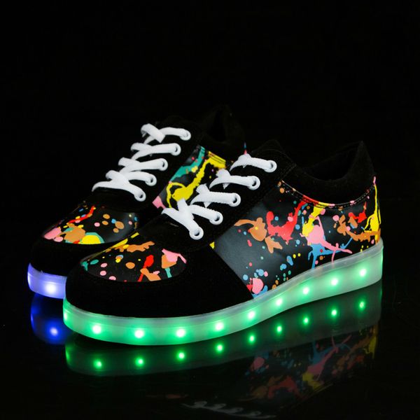 2019 new usb charger glowing led luminous children lighting shoes men women boys girls lighted up casual kids sneakers, Black
2019 new usb charger glowing led luminous children lighting shoes men women boys girls lighted up casual kids sneakers, Black