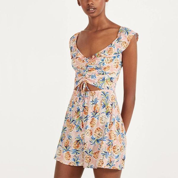 women's jumpsuits & rompers summer women's jumpsuit casual pineapple print v-neck drawstring jumpsuit1, Black;white
women's jumpsuits & rompers summer women's jumpsuit casual pineapple print v-neck drawstring jumpsuit1, Black;white