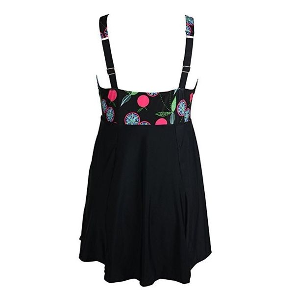black solid plus swimwear women one piece swimsuit high waist push up bathing suit retro tankini large size dress y200824, White;black
black solid plus swimwear women one piece swimsuit high waist push up bathing suit retro tankini large size dress y200824, White;black