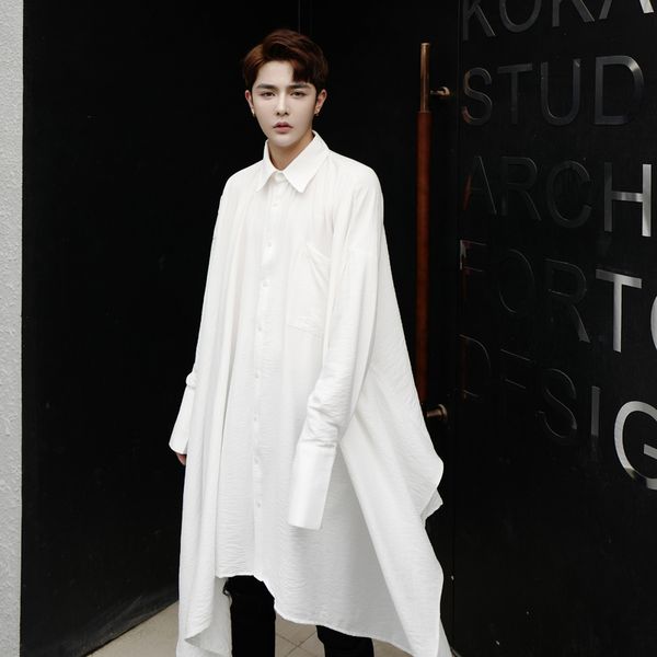 2021 men long black autumn white large hip hop shirt of streetwear mens hiphop stage clothes disco singer attire blouse 4d8d, White;black
2021 men long black autumn white large hip hop shirt of streetwear mens hiphop stage clothes disco singer attire blouse 4d8d, White;black