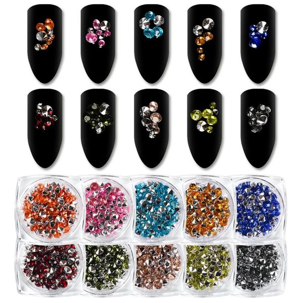nail art decorations 1 box colorful rhinestone mixed size 3d crystal decoration sharp bottom manicure jewelry accessories, Silver;gold
nail art decorations 1 box colorful rhinestone mixed size 3d crystal decoration sharp bottom manicure jewelry accessories, Silver;gold
