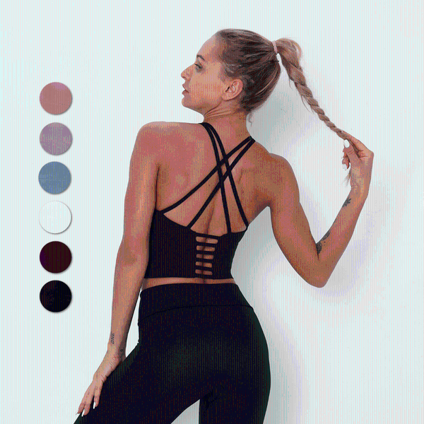 gym clothing women sports bra bralette yoga crop solid color cross thin straps beautiful back underwear workout female, White;black
gym clothing women sports bra bralette yoga crop solid color cross thin straps beautiful back underwear workout female, White;black