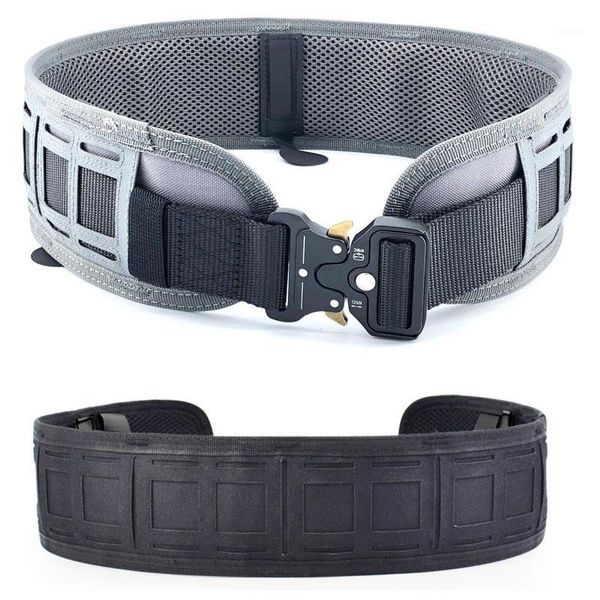 waist support tactical molle belt 1000d nylon convenient army training soft padded combat hunting battle waist1, Black;gray
waist support tactical molle belt 1000d nylon convenient army training soft padded combat hunting battle waist1, Black;gray