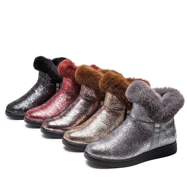 woman fashion shoes winter snow boots women's warm thick-soled korean short boots plus velvet cotton shoes size women's, Black
woman fashion shoes winter snow boots women's warm thick-soled korean short boots plus velvet cotton shoes size women's, Black