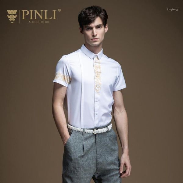 pinli 2020 summer new slim printed solid polyester anti-wrinkle casual men short sleeve shirt cool shirt b2023132071, White;black
pinli 2020 summer new slim printed solid polyester anti-wrinkle casual men short sleeve shirt cool shirt b2023132071, White;black