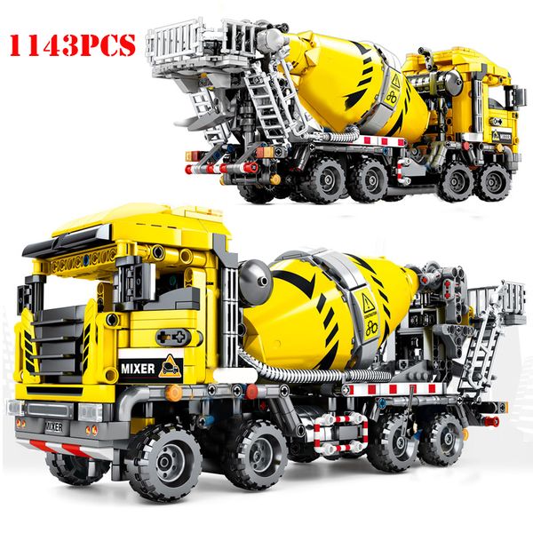 1143+pcs city engineering bulldozer machine mixer truck building blocks compatible technic construction bricks toys
1143+pcs city engineering bulldozer machine mixer truck building blocks compatible technic construction bricks toys