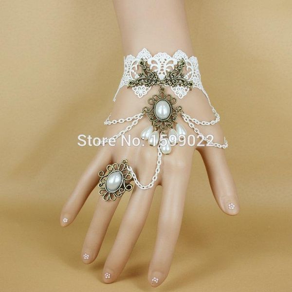 white lace ethnic retro bracelet masquerade costume prom hand accessories for women teenage girls gothic bridal bangles, Black
white lace ethnic retro bracelet masquerade costume prom hand accessories for women teenage girls gothic bridal bangles, Black