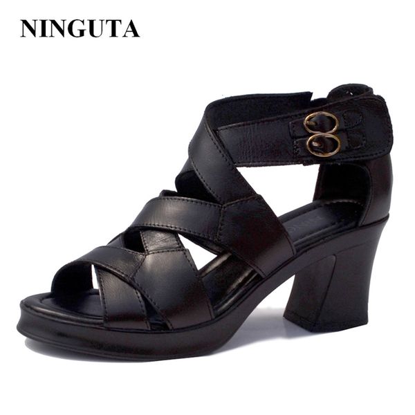 genuine leather high heels gladiator sandals women summer ladies shoes y200405, Black
genuine leather high heels gladiator sandals women summer ladies shoes y200405, Black