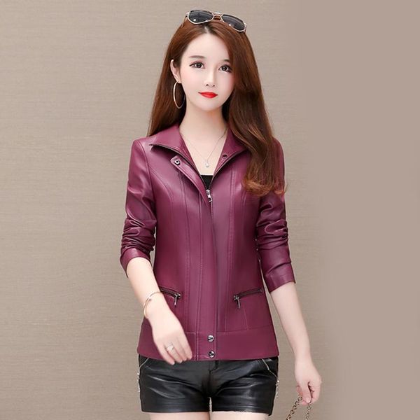 leather jacket women's short 2020 spring and autumn women's clothing motorcycle new leather coat female wild jackets, Black
leather jacket women's short 2020 spring and autumn women's clothing motorcycle new leather coat female wild jackets, Black
