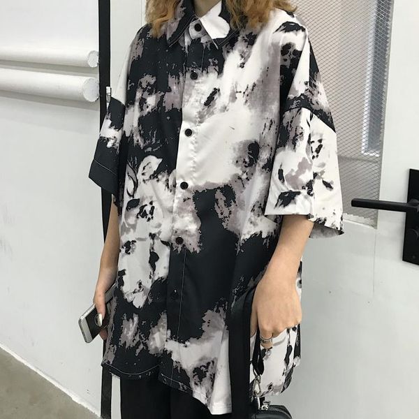 new autumn floral print harujuku women shirts short sleeve loose stand collar single breasted shirt1, White
new autumn floral print harujuku women shirts short sleeve loose stand collar single breasted shirt1, White