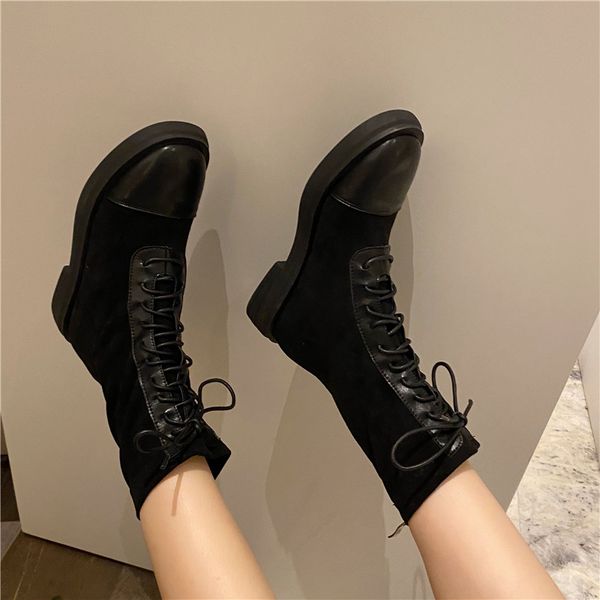 new fashion martin boots summer thick heels boots wild autumn women's, Black