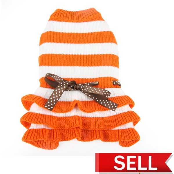 pet dog clothes autumn and winter stripe dress knitting bow skirt thickening keep warm puppy clothing 16dg uu 
pet dog clothes autumn and winter stripe dress knitting bow skirt thickening keep warm puppy clothing 16dg uu