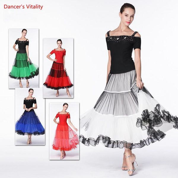 stage wear ballroom dance suit short sleeves +gauze big swing skirt 2pcs set for women latin waltz competiton costumes1, Black;red
stage wear ballroom dance suit short sleeves +gauze big swing skirt 2pcs set for women latin waltz competiton costumes1, Black;red