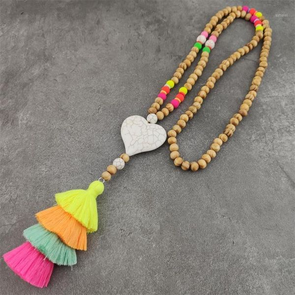 women tassel wooden beads necklace pendant bohemian chain jewelry accessory colorful necklaces female chain gift1, Silver
women tassel wooden beads necklace pendant bohemian chain jewelry accessory colorful necklaces female chain gift1, Silver