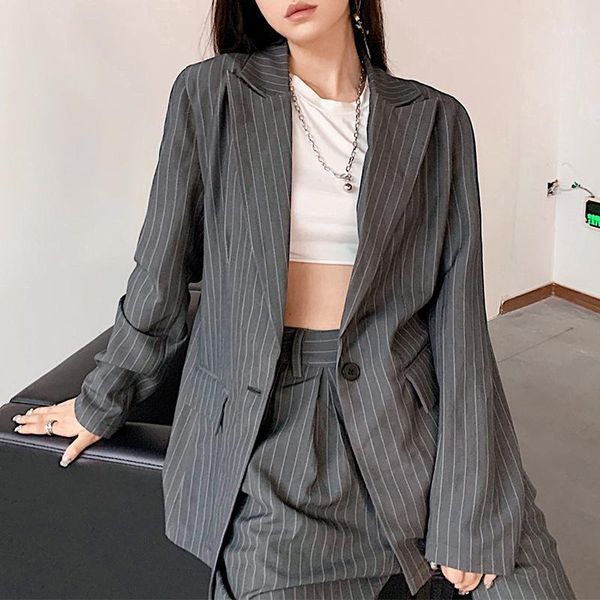 grey striped 2 piece women blazer set office lady long sleeve oversized suit jacket and pants two piece set conjuntos femininos1, White
grey striped 2 piece women blazer set office lady long sleeve oversized suit jacket and pants two piece set conjuntos femininos1, White