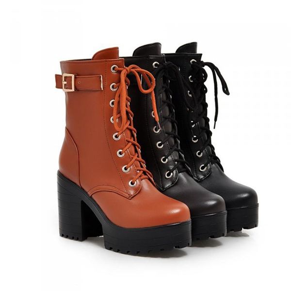 ankle boots women new high heels platform black white martin boots winter warm lace up round-toe women short shoes botas vt1465
ankle boots women new high heels platform black white martin boots winter warm lace up round-toe women short shoes botas vt1465