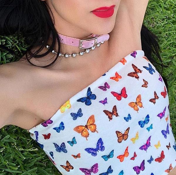 summer women girl butterfly print wrapped chest boob tube transgender undershirt strapless short tube crop top, White
summer women girl butterfly print wrapped chest boob tube transgender undershirt strapless short tube crop top, White