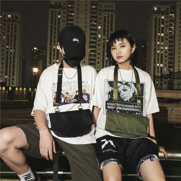 fashion chest for women waterproof nylon shoulder bag hip hop streetwear functional students harajuku style c1026
fashion chest for women waterproof nylon shoulder bag hip hop streetwear functional students harajuku style c1026