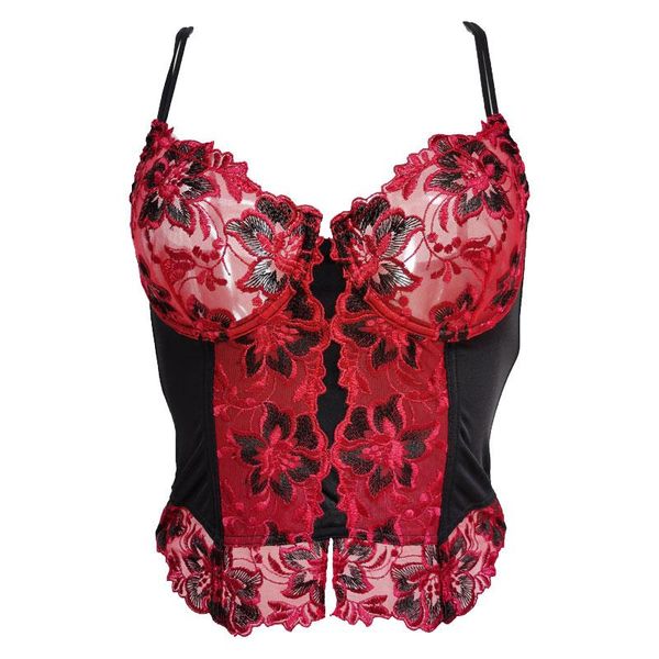 bustiers & corsets gauze embroidery flower see-through underwire fishbones women bustier gothic corset for female waist trainer sh030, Black;white
bustiers & corsets gauze embroidery flower see-through underwire fishbones women bustier gothic corset for female waist trainer sh030, Black;white