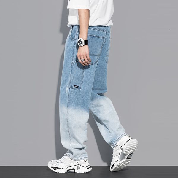 2021 new fashion streetwear men jeans loose retro grad color straight fit hip hop denim pants hombre wide leg trousers iyqt, Blue
2021 new fashion streetwear men jeans loose retro grad color straight fit hip hop denim pants hombre wide leg trousers iyqt, Blue