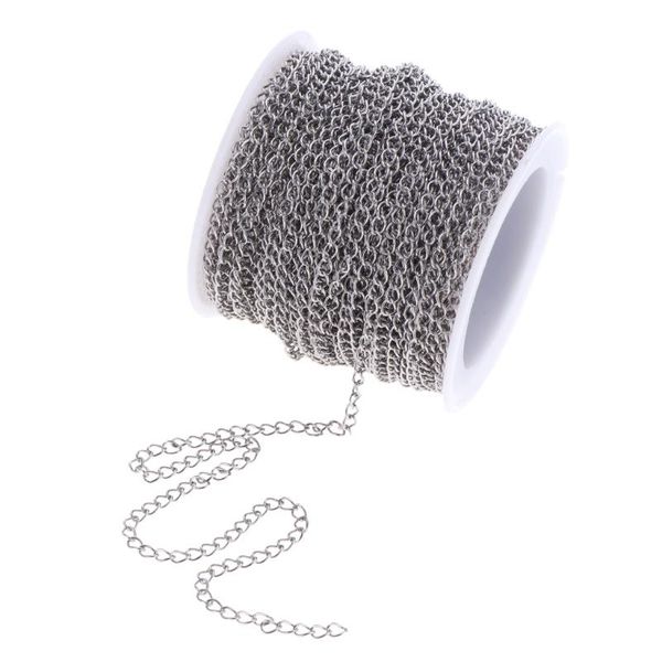 1 roll silver color stainless steel cable chain for crafting diy jewelry making 12 meters chain handmade crafts
1 roll silver color stainless steel cable chain for crafting diy jewelry making 12 meters chain handmade crafts