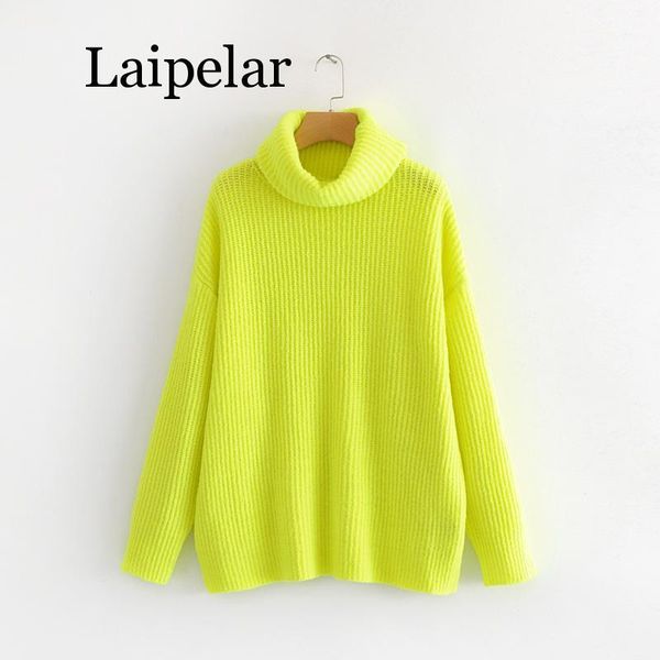 laipelar women neon sweater knitted green fuchsia solid turtleneck pullovers long casual winter loose1, White;black
laipelar women neon sweater knitted green fuchsia solid turtleneck pullovers long casual winter loose1, White;black