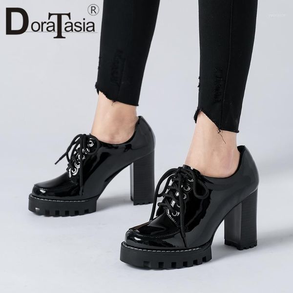 doratasia patent leather pumps high heels office dress pumps women elegant low platform shoes woman1, Black
doratasia patent leather pumps high heels office dress pumps women elegant low platform shoes woman1, Black