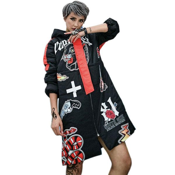 5 harajuku styles girls student winter cotton coat cartoon printed thick hooded parka women cotton overcoat female padded jacket, Black
5 harajuku styles girls student winter cotton coat cartoon printed thick hooded parka women cotton overcoat female padded jacket, Black