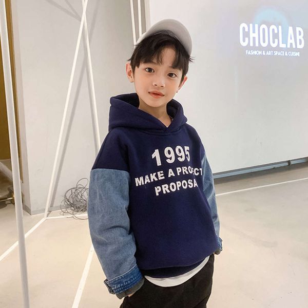 hooded sweater autumn winter 2021 children's new korean boys' letter splicing long sve pullover fashion 6f1n, Black
hooded sweater autumn winter 2021 children's new korean boys' letter splicing long sve pullover fashion 6f1n, Black