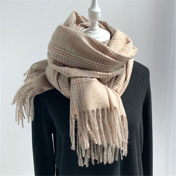 Autumn Winter Scarf For Women Lovers Plaid Scarves Men's Tassel Warm Shawl Comfort Soft Long Cashmere Wraps Female, Blue;gray
Autumn Winter Scarf For Women Lovers Plaid Scarves Men's Tassel Warm Shawl Comfort Soft Long Cashmere Wraps Female, Blue;gray
