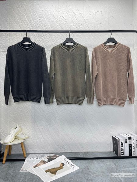 quality sweaters 22ss men's designers most jumper good autumn winter men sweater retro fashion Round neck Comfortable asian size Arm