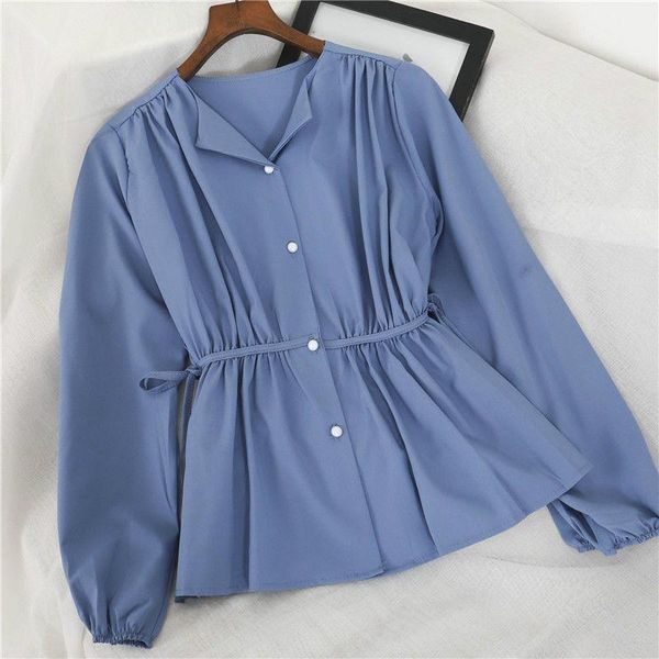 2021 new fashion women spring autumn elatsic sleeve lace up blouses female elegant chiffon solid blouse blusas feminino a961, White
2021 new fashion women spring autumn elatsic sleeve lace up blouses female elegant chiffon solid blouse blusas feminino a961, White