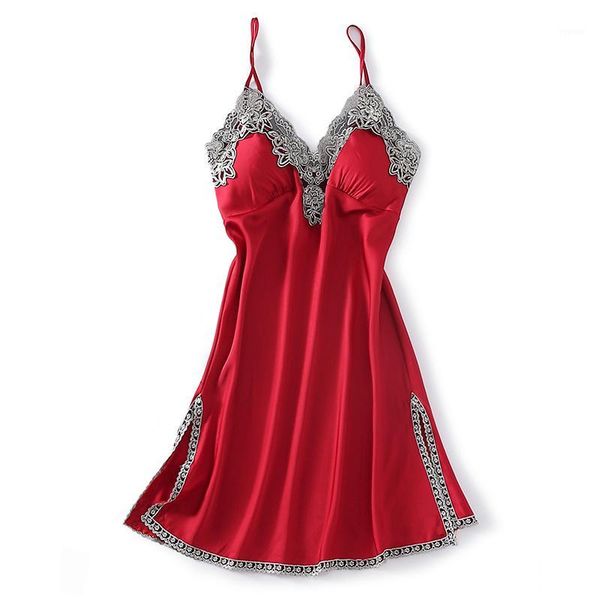 ladies silk satin night dress lace lingerie sleeveless nighties summer night gown fashion sleepwear for women1, Black;red
ladies silk satin night dress lace lingerie sleeveless nighties summer night gown fashion sleepwear for women1, Black;red