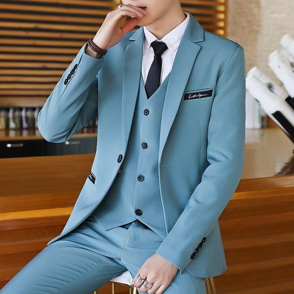 custom design men suit british style 3 piece set blazers pants vest slim fit casual suit male groom's wedding dress suits b1141, White;black
custom design men suit british style 3 piece set blazers pants vest slim fit casual suit male groom's wedding dress suits b1141, White;black