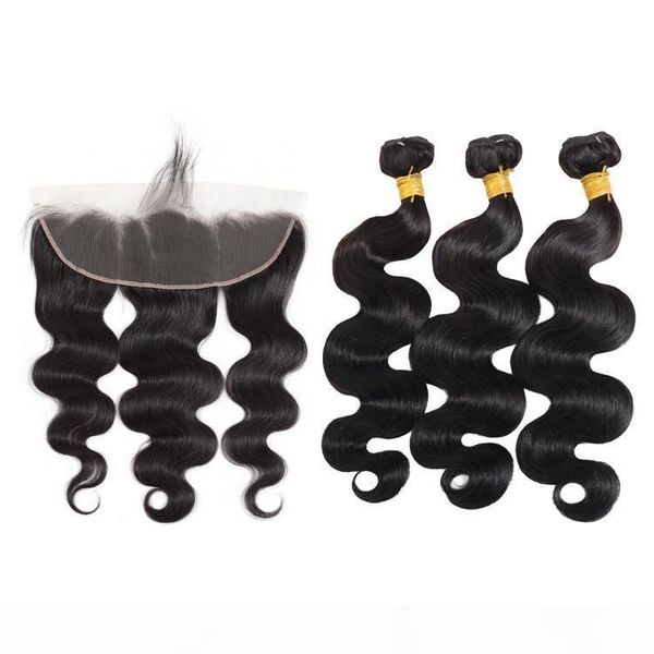 body wave human hair bundles with frontal closure lace frontal with bundles unprocessed raw indian hair virgin, Black
body wave human hair bundles with frontal closure lace frontal with bundles unprocessed raw indian hair virgin, Black