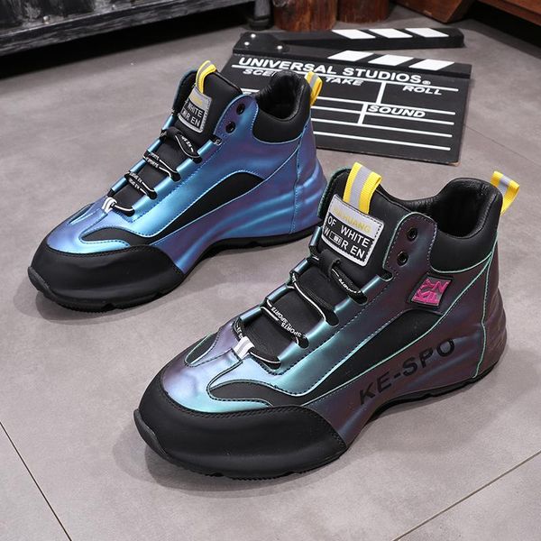 leather men casual shoes punk sneakers high loafers hip hop man ankle boots zapatillas hombre, Black
leather men casual shoes punk sneakers high loafers hip hop man ankle boots zapatillas hombre, Black