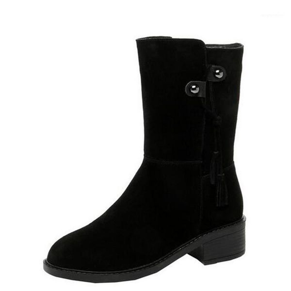 2020 new full frosted cowhide black autumn and winter boots flat wedges mid-tube leather boots large size warm snow1
2020 new full frosted cowhide black autumn and winter boots flat wedges mid-tube leather boots large size warm snow1