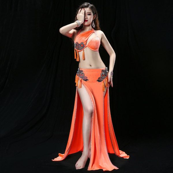 new belly dance performance costume tassel pendant simple atmosphere inspiring oriental dance competition outfit bra skirt set, Black;red
new belly dance performance costume tassel pendant simple atmosphere inspiring oriental dance competition outfit bra skirt set, Black;red