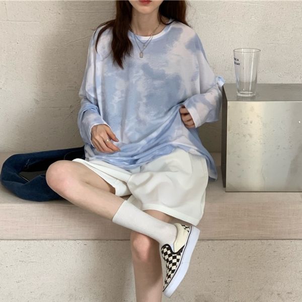 po1rt 2020 early autumn new korean style suit pants elastic pants tie-dyed leucorrhea setloose long-sleeved t-shirt suitwhite shorts, Gray
po1rt 2020 early autumn new korean style suit pants elastic pants tie-dyed leucorrhea setloose long-sleeved t-shirt suitwhite shorts, Gray
