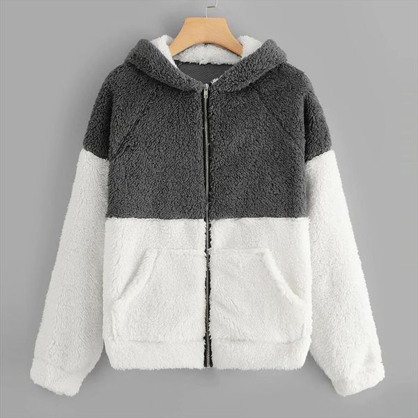 женщины повседневного плюшевой hoodies zipper лоскутного капюшон топ толстовка с карманой пальто леди кофты с капюшоном женской перемычки же, Black
женщины повседневного плюшевой hoodies zipper лоскутного капюшон топ толстовка с карманой пальто леди кофты с капюшоном женской перемычки же, Black