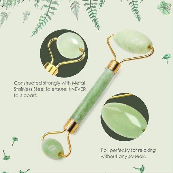 double natural head facial massage roller jade face slimming body head neck nature a device drop shipping
double natural head facial massage roller jade face slimming body head neck nature a device drop shipping