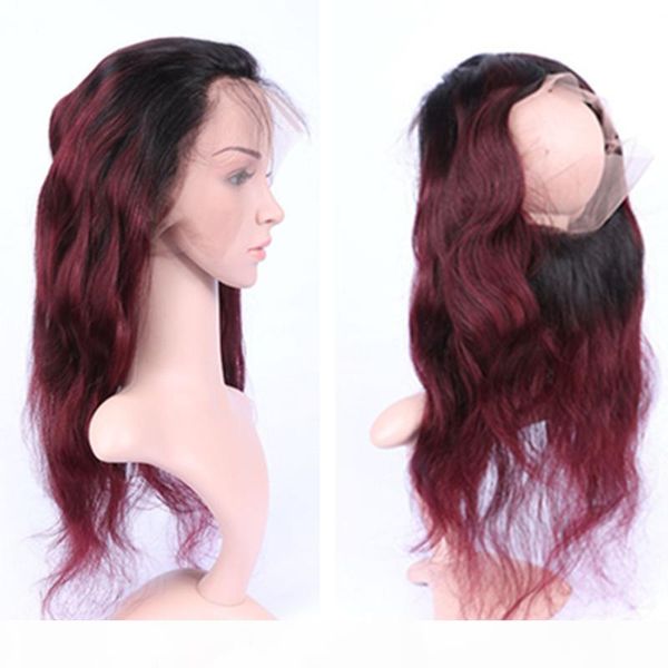 dark root ombre color 99j burgundy 360 lace band frontal 22.5x4x2 body wave 360 full lace band frontal with adjustable strap, Black;brown
dark root ombre color 99j burgundy 360 lace band frontal 22.5x4x2 body wave 360 full lace band frontal with adjustable strap, Black;brown