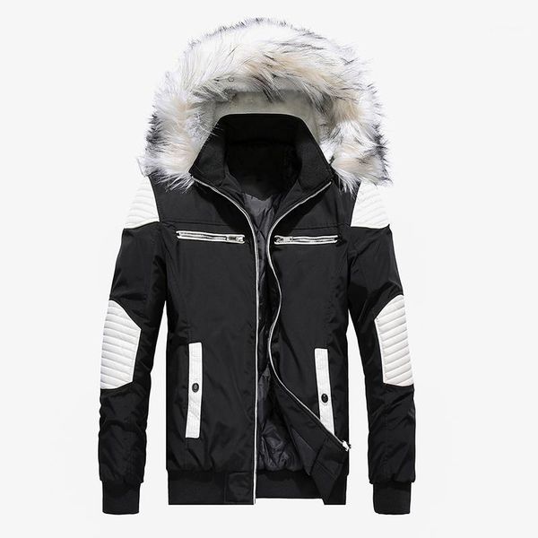 men's down & parkas winter jacket men casual fur collar thick warm parka coats cotton-padded windbreaker outwear jackets hombre1, Black
men's down & parkas winter jacket men casual fur collar thick warm parka coats cotton-padded windbreaker outwear jackets hombre1, Black