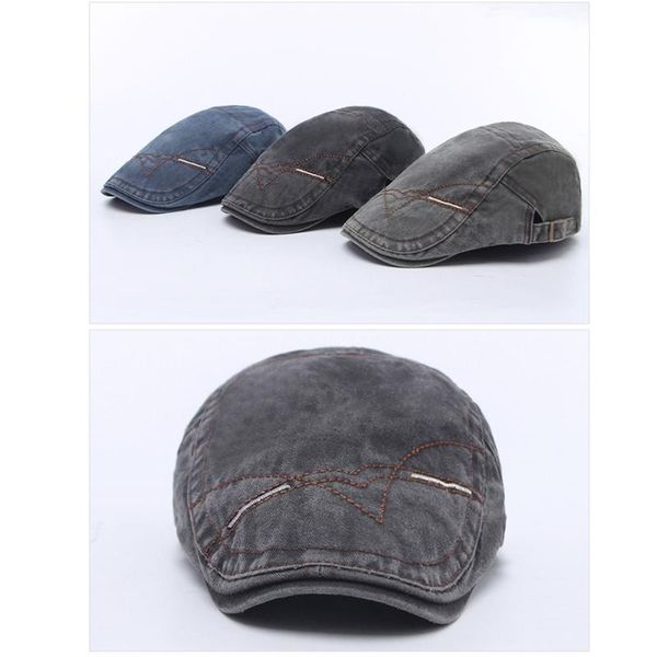 klv fashion vintage outdoor sun breathable bone brim hats hat casual visor cap golf driving flat beret cotton denim for men, Blue;gray
klv fashion vintage outdoor sun breathable bone brim hats hat casual visor cap golf driving flat beret cotton denim for men, Blue;gray