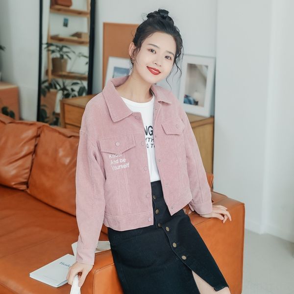 xgf8e 2020 autumn new thin style coat wick women's loose korean short casual corduroystyle jacket jacket fashionable o4oxz, Black;gray
xgf8e 2020 autumn new thin style coat wick women's loose korean short casual corduroystyle jacket jacket fashionable o4oxz, Black;gray