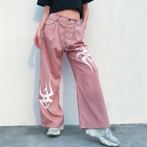 new women's mop pants asymmetric printing slim casual wide leg pants 201031, Black;white
new women's mop pants asymmetric printing slim casual wide leg pants 201031, Black;white