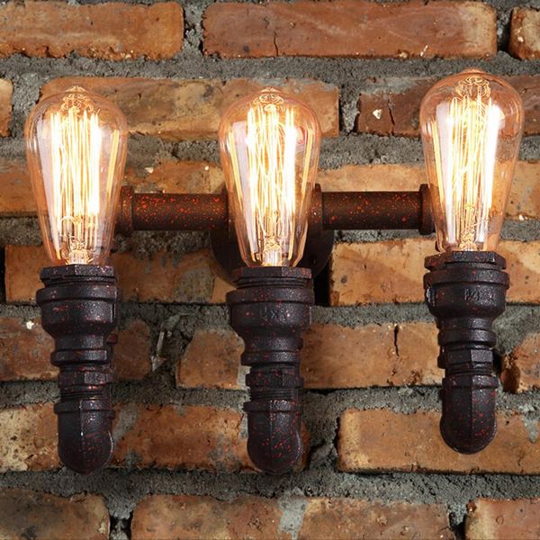 steam punk loft industrial 2/3 lights rust water pipe retro wall lamp led e27/e26 sconce lighting for home living room bathroom
steam punk loft industrial 2/3 lights rust water pipe retro wall lamp led e27/e26 sconce lighting for home living room bathroom