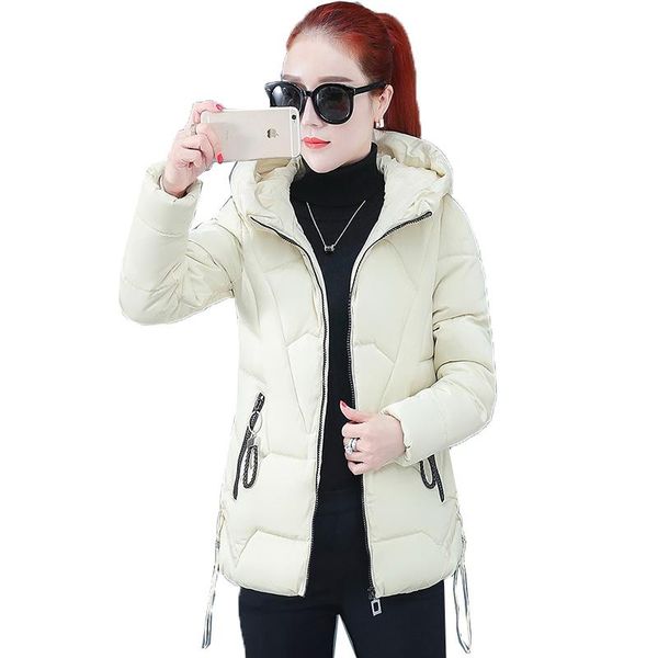 short cotton coat female parka women's winter jacket hooded zipper cotton padded warm slim overcoat parkas snow outfit k1016, Black
short cotton coat female parka women's winter jacket hooded zipper cotton padded warm slim overcoat parkas snow outfit k1016, Black