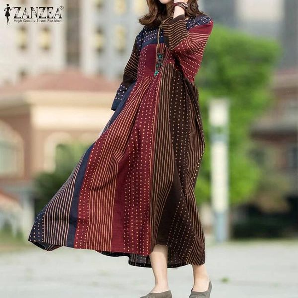 casual dresses zanzea women bohemian polka dot printed dress vintage long sleeve loose sundress patchwork party vestido kaftan robe 7, Black;gray
casual dresses zanzea women bohemian polka dot printed dress vintage long sleeve loose sundress patchwork party vestido kaftan robe 7, Black;gray